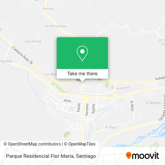 Parque Residencial Flor María map