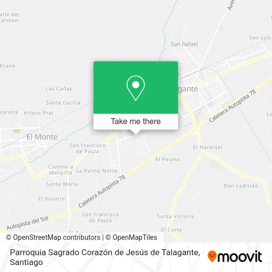Parroquia Sagrado Corazón de Jesús de Talagante map