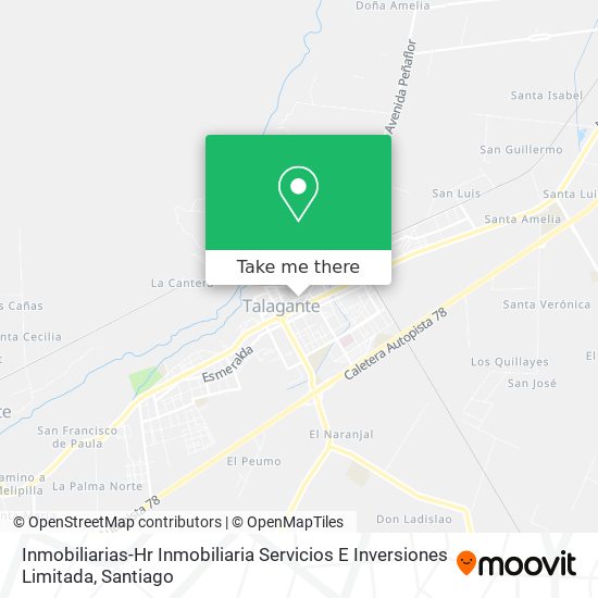 Mapa de Inmobiliarias-Hr Inmobiliaria Servicios E Inversiones Limitada