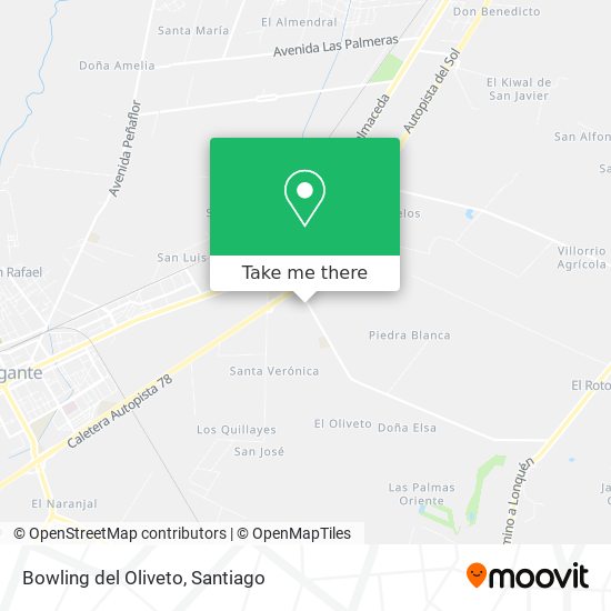 Bowling del Oliveto map