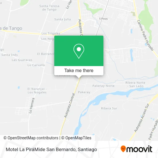 Motel La PiráMide San Bernardo map