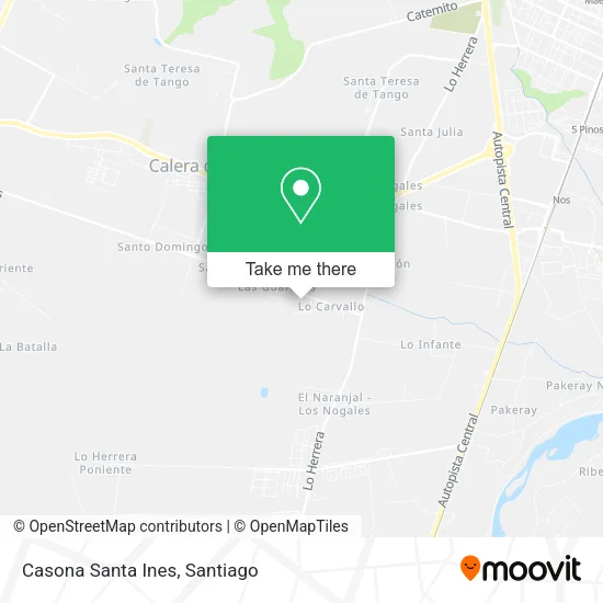 Casona Santa Ines map