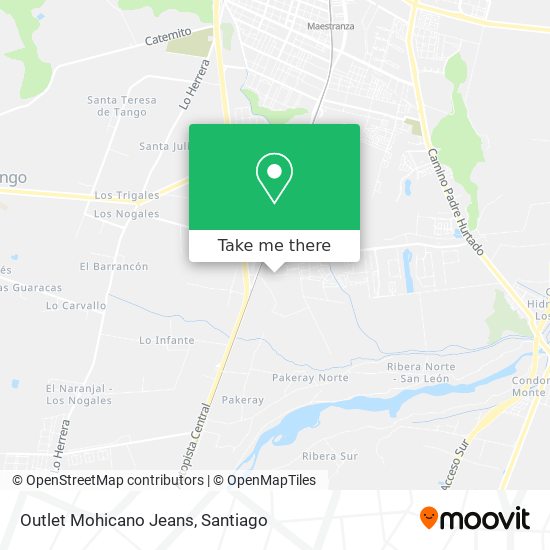 Outlet Mohicano Jeans map