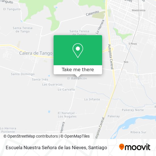 Mapa de Escuela Nuestra Señora de las Nieves