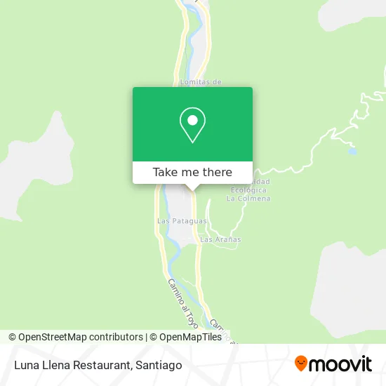 Mapa de Luna Llena Restaurant