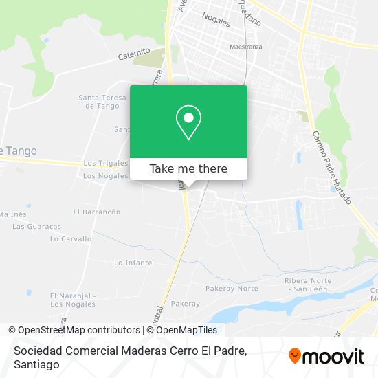 Sociedad Comercial Maderas Cerro El Padre map