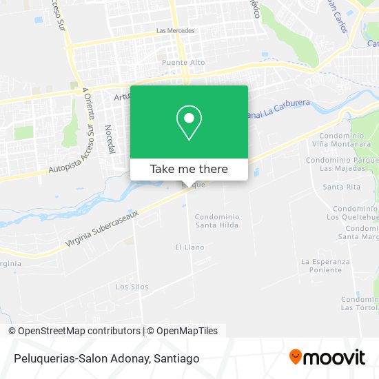 Mapa de Peluquerias-Salon Adonay