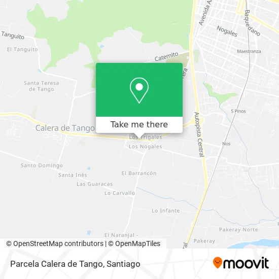 Parcela Calera de Tango map