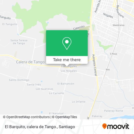 El Barquito, calera de Tango. map