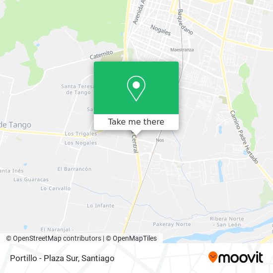 Portillo - Plaza Sur map