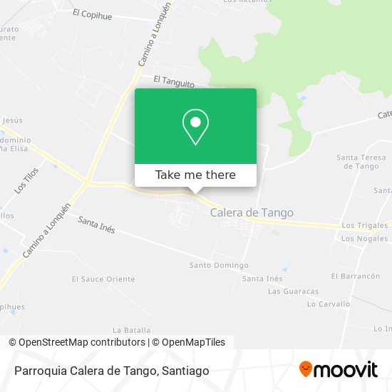 Parroquia Calera de Tango map