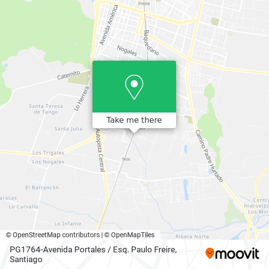 PG1764-Avenida Portales / Esq. Paulo Freire map