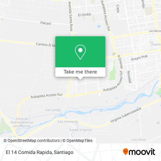 El 14 Comida Rapida map