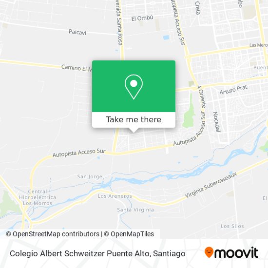 Colegio Albert Schweitzer Puente Alto map