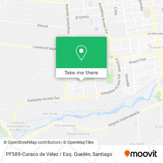 PF589-Curaco de Vélez / Esq. Queilén map