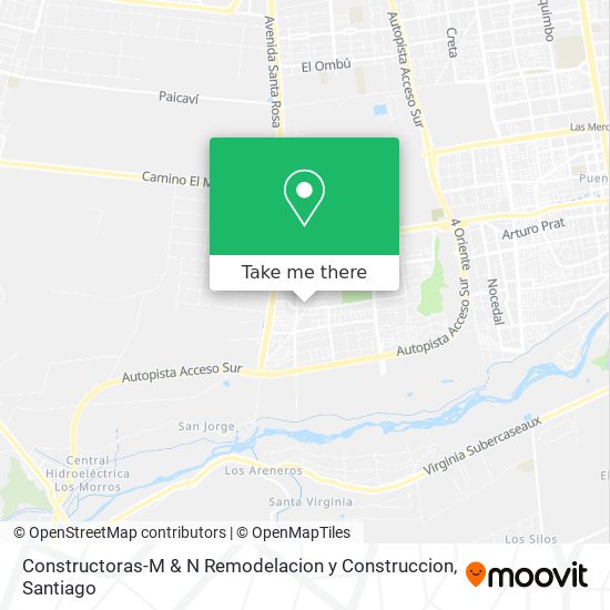 Constructoras-M & N Remodelacion y Construccion map