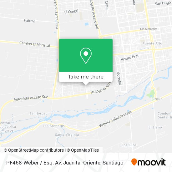 Mapa de PF468-Weber / Esq. Av. Juanita -Oriente