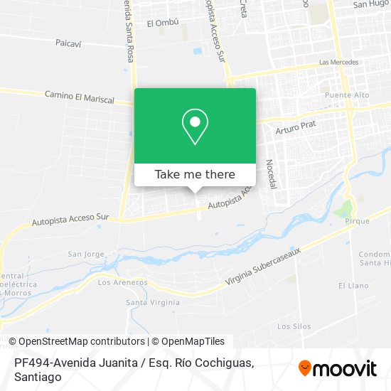 Mapa de PF494-Avenida Juanita / Esq. Río Cochiguas