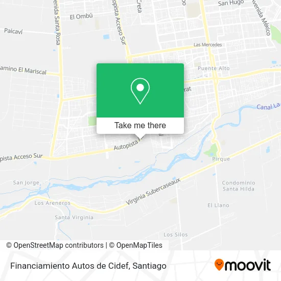 Financiamiento Autos de Cidef map