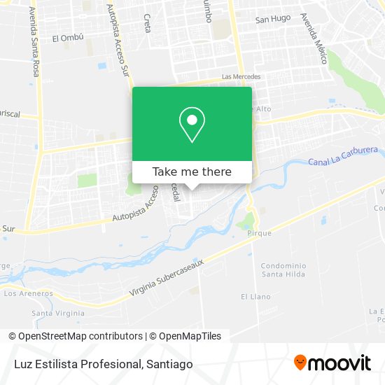 Luz Estilista Profesional map