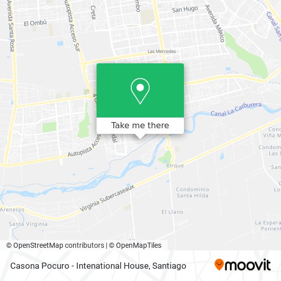 Casona Pocuro - Intenational House map