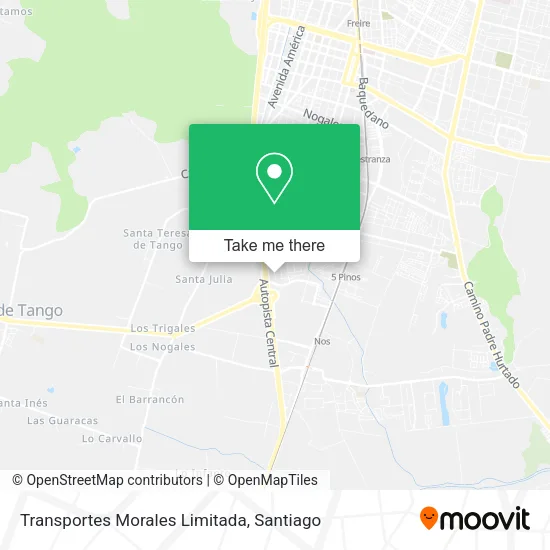 Transportes Morales Limitada map