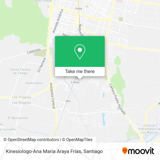 Kinesiologo-Ana Maria Araya Frias map