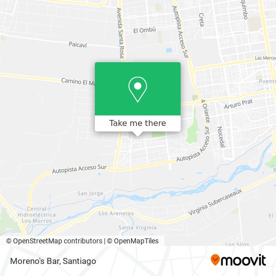 Moreno's Bar map