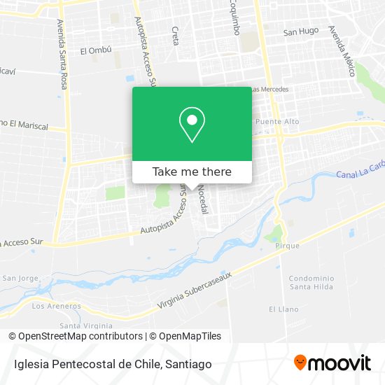 Iglesia Pentecostal de Chile map