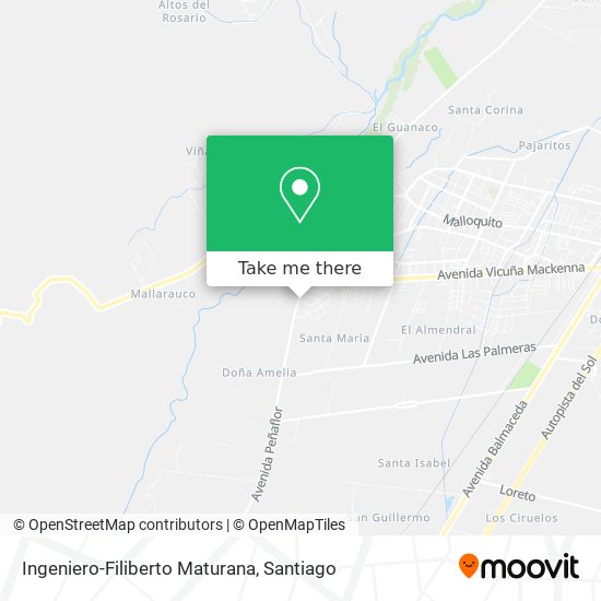 Ingeniero-Filiberto Maturana map