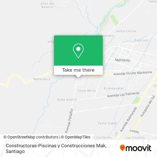 Constructoras-Piscinas y Construcciones Mak map