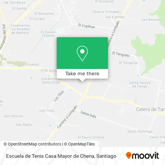 Escuela de Tenis Casa Mayor de Chena map