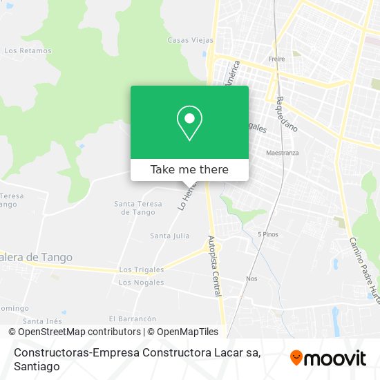 Constructoras-Empresa Constructora Lacar sa map