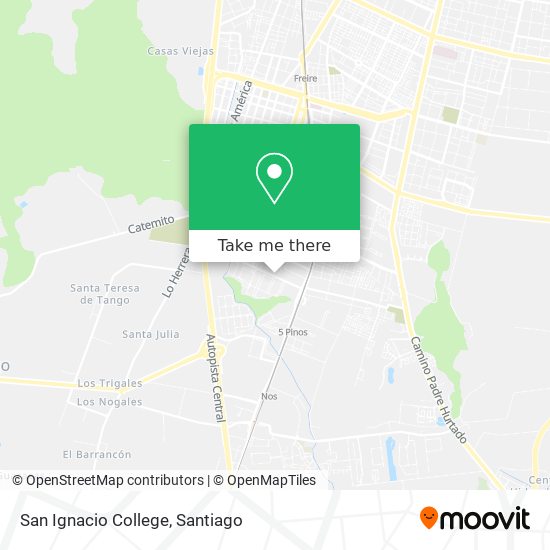 San Ignacio College map