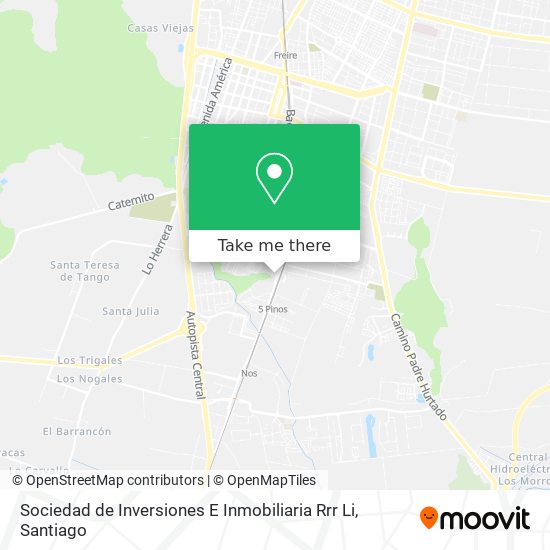 Sociedad de Inversiones E Inmobiliaria Rrr Li map