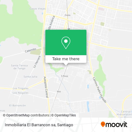 Mapa de Inmobiliaria El Barrancon sa