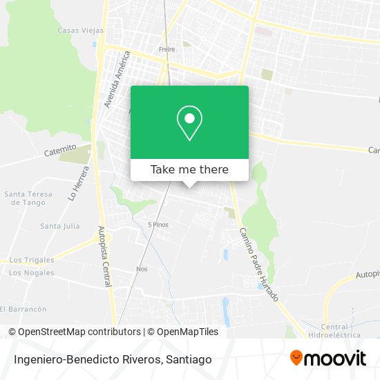 Ingeniero-Benedicto Riveros map