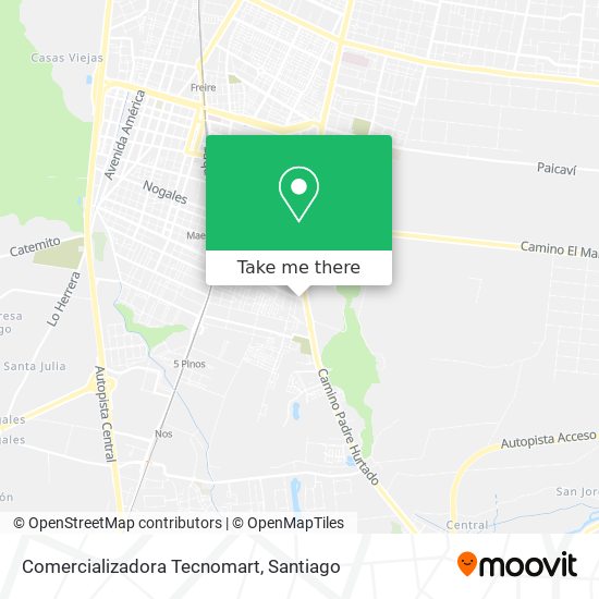 Mapa de Comercializadora Tecnomart