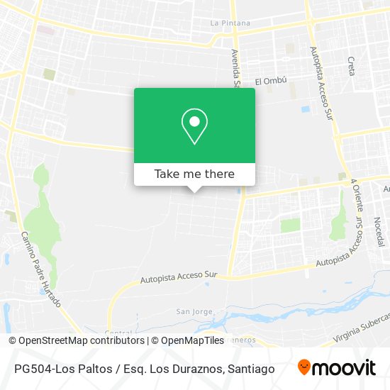 Mapa de PG504-Los Paltos / Esq. Los Duraznos