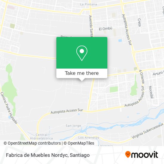 Fabrica de Muebles Nordyc map