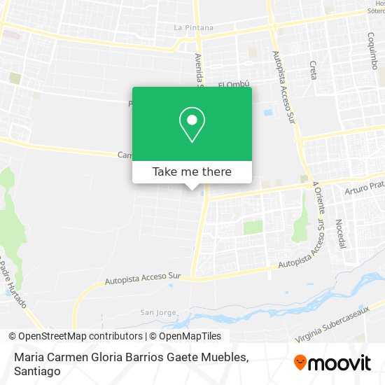 Maria Carmen Gloria Barrios Gaete Muebles map