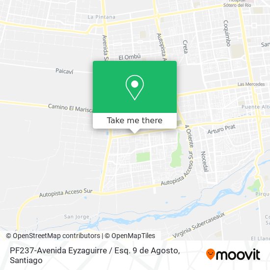 PF237-Avenida Eyzaguirre / Esq. 9 de Agosto map