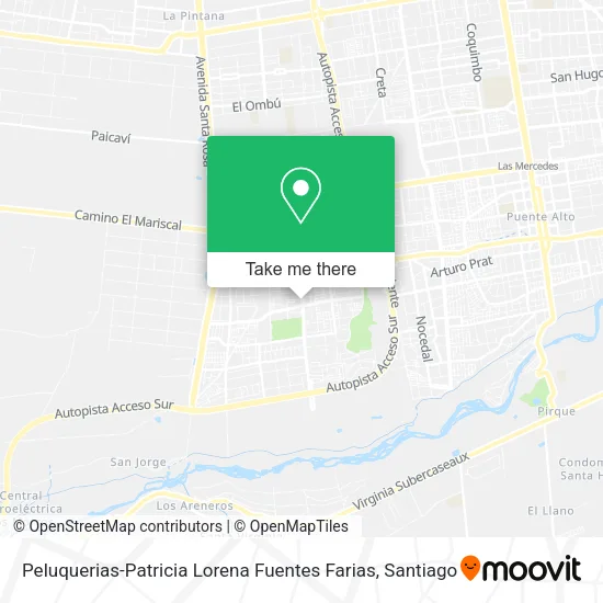 Peluquerias-Patricia Lorena Fuentes Farias map