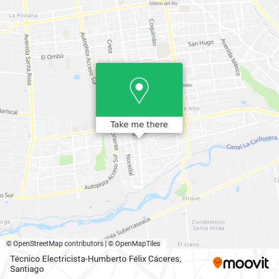 Técnico Electricista-Humberto Félix Cáceres map