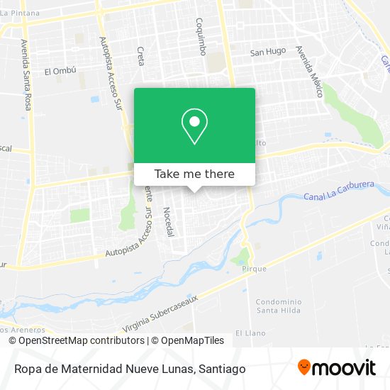 Ropa de Maternidad Nueve Lunas map