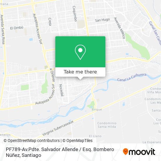 Mapa de PF789-Av.Pdte. Salvador Allende / Esq. Bombero Núñez