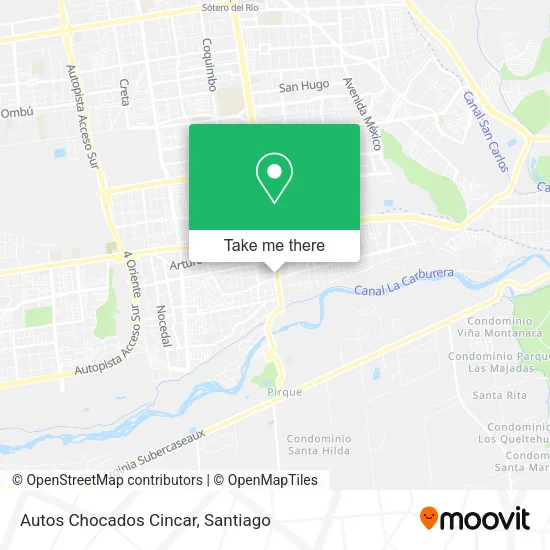 Mapa de Autos Chocados Cincar