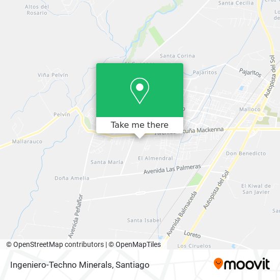 Ingeniero-Techno Minerals map