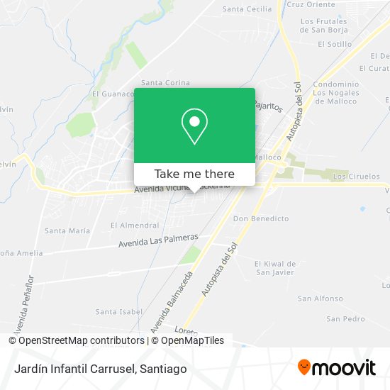 Jardín Infantil Carrusel map