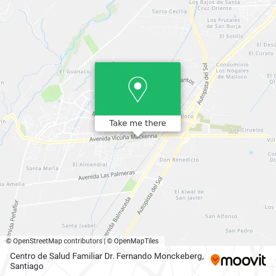 Centro de Salud Familiar Dr. Fernando Monckeberg map